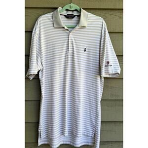 Polo Golf Ralph Lauren Stripe Performance Polo Shirt L Berkeley Hall
